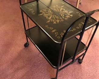 Karoff Original Fold & Roll by Versa-Table - Brooklyn NY  Mid Century Bar, tea, airline style cart