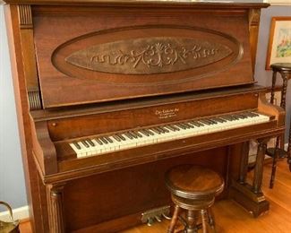 Antique Upright Grand Piano