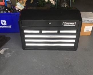 Perfect Kobalt tool box for your shop. Includes keys.