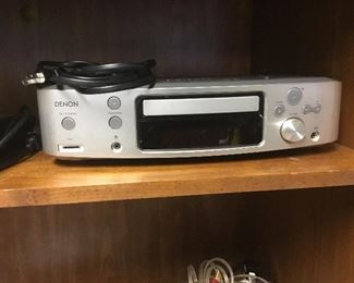 Denon CD player with speakers. Like new!