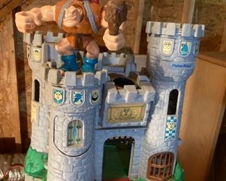 VINTAGE FISHER PRICE CASTLE AND OTHER VINTAGE TOYS