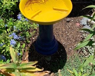 Yard Art Birdbath