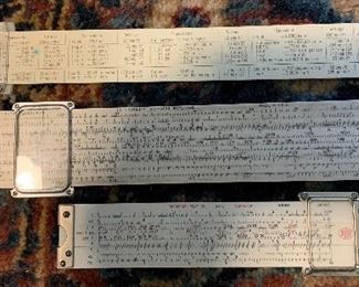 Vintage Drafting Slide Rules w Leather Cases