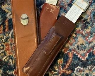 Vintage Drafting Slide Rules w Leather Cases