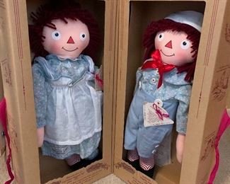 1998 Applause Raggedy Ann and Raggedy Andy 1930's Reproduction