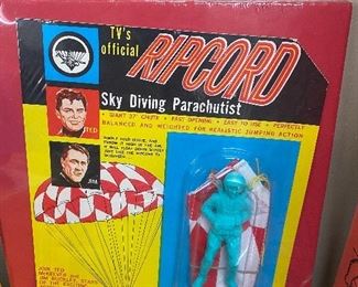 Ripcord Sky Diving Parachutist on Card