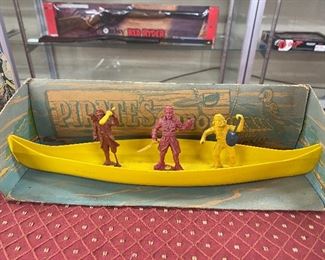Plastic Pirates and Boat with Box