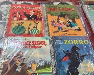 Little Golden Books: (Captain Kangaroo, Uncle Remus, Smokey Bear, Zorro)