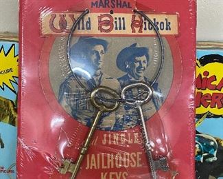 Marshal Wild Bill Hickok Jailhouse Keys on Original Card