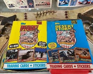 Boxes of Desert Storm Trading Cards