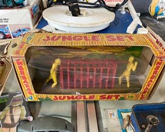 Vintage Plastic Jungle Set with Box