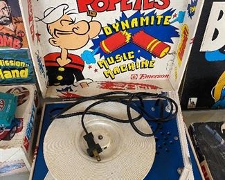Popeye's Dynamite Music Machine Record Player (Emerson)