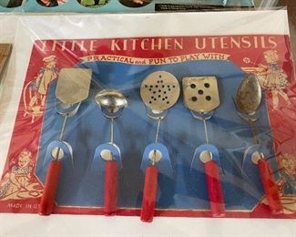 Red Handle Little Kitchen Utensils in Original Package