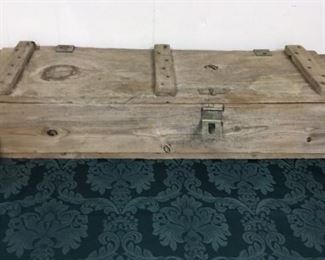 Antique Wood Ammo Box