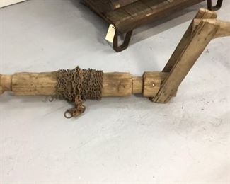 Primitive Hay Winch