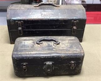 Antique Metal Tool boxes