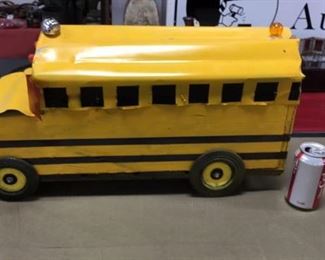 Vintage School Bus Bird House