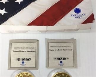 Statue of Liberty Anniversary coins