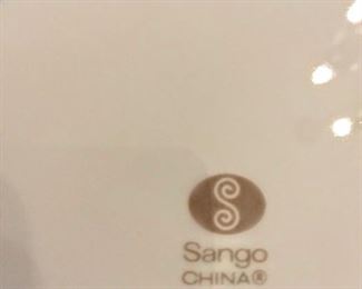 On back of china stamped "Sango" China Japan  pattern "Hacienda" #3772