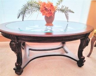 Great glass-top Coffee Table.