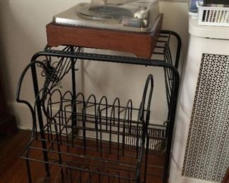 Wire record stand, wire stereo stand, turntable 