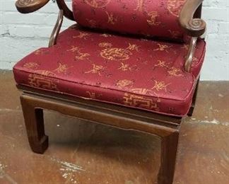 Vintage Chinese Rosewood Arm Chair