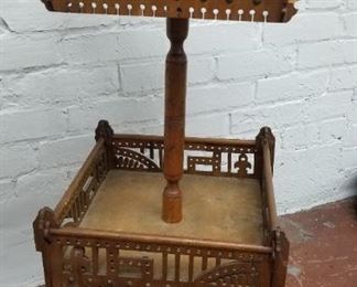 Antique Eastlake Victorian Sewing Notion Stand