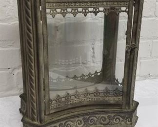 Architectural Form Metal and Glass Lantern