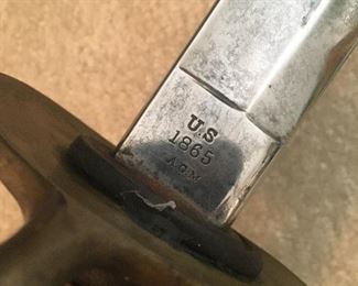 Civil War Model 1860 US Cavalry Sword By Christopher Roby W. Chelmsford, MA 1865