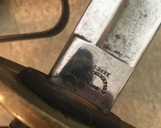 Civil War Model 1860 US Cavalry Sword By Christopher Roby W. Chelmsford, MA 1865
