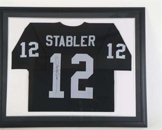 Signed Framed Stabler Jersey