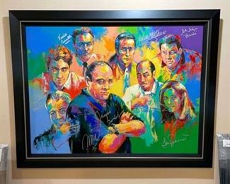 Incredible Sopranos Artwork Signed by Cast