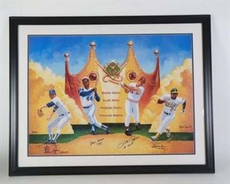 "The Kings" Signed Numbered Print With Autographs