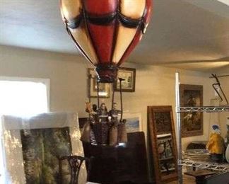 VTG Hot Air Balloon Hanging Decor