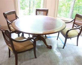 Luxurious Game Table with Four Chairs