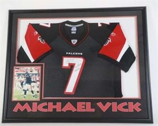 Game Worn Signed Michael Vick Jersey