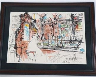 Signed LeRoy Neiman Artwork