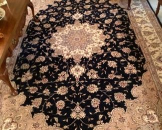 Wool rug, custom hand made
