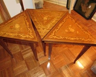 Musical inlaid tables