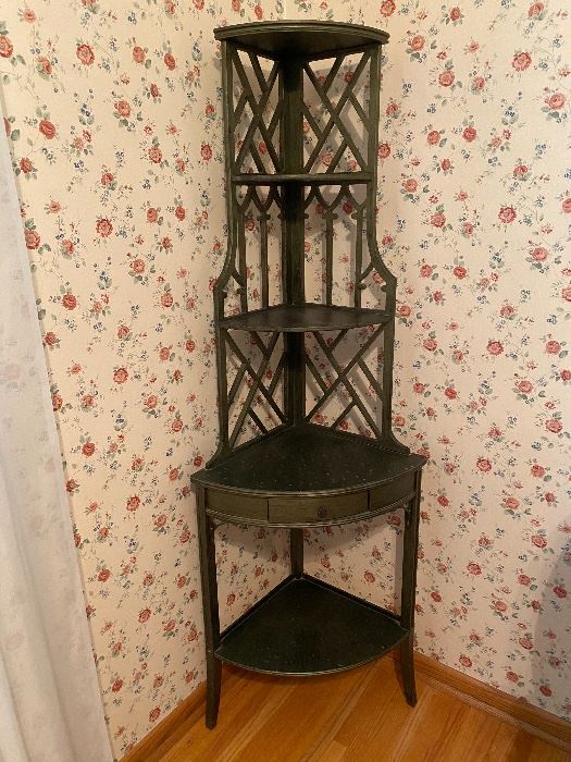 Antique corner shelf