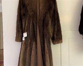 Long hair beaver coat.  