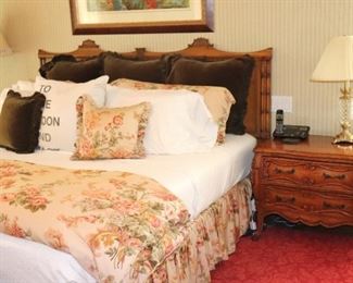 Van Leigh King Headboard, Nightstand