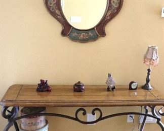 Console Table and Wall Mirror