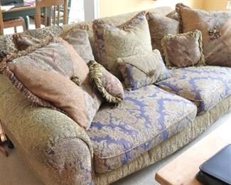 Sofa with Fringed Pillows