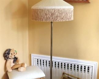 Floor Lamp, Bench, Small Wall Display/Shelf and Wood Magazine Rack