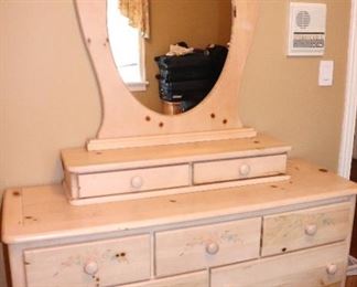 Dresser and Matching Mirror
