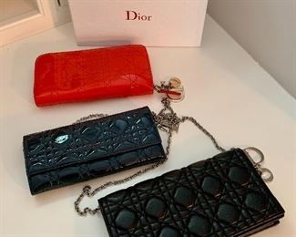 Dior wallet, Dior wallet on chain, Dior Lady Dior Pouch (New In Box)