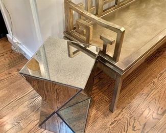 West Elm mirrored side table