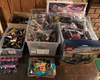 Large collection of LEGOs to be sold.