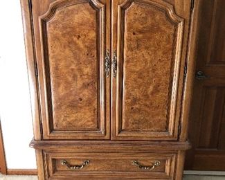 Thomasville burl wood armoire/chest/dresser.